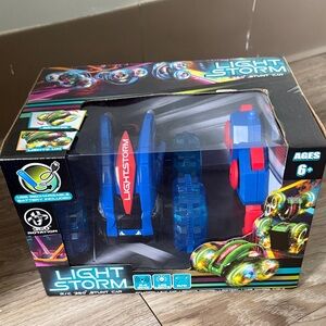 Blue and Red Stunt Car